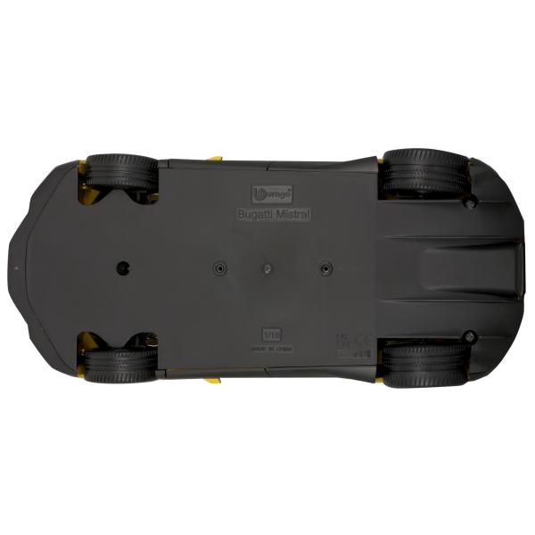 Bburago 1:18 TOP - Bugatti Mistral - Žlutá (obrázek 9)