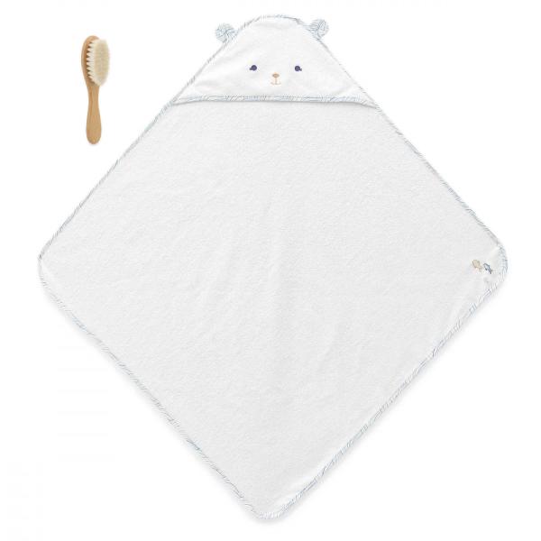 Kaloo Petit Calme Koupací sada pro miminka s osuškou a jemným kartáčem na česání