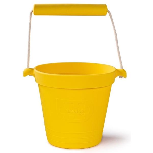 Bigjigs Toys Plážové vedierko žlté