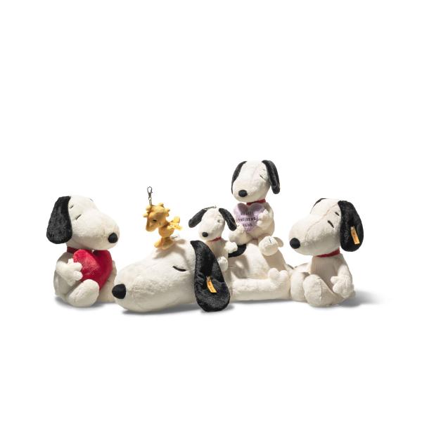STEIFF Friends Snoopy Love, bílá plyšová hračka (obrázek 7)