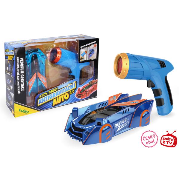 ROCK BUGGY Auto antigravitační RC s laserem 15 cm modré