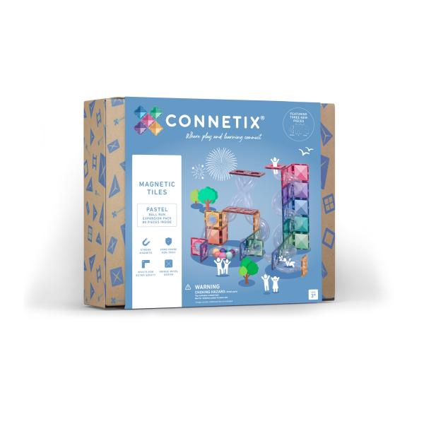 CONNETIX® Pastel Ball Run Expansion Pack magnetická stavebnice 80 ks