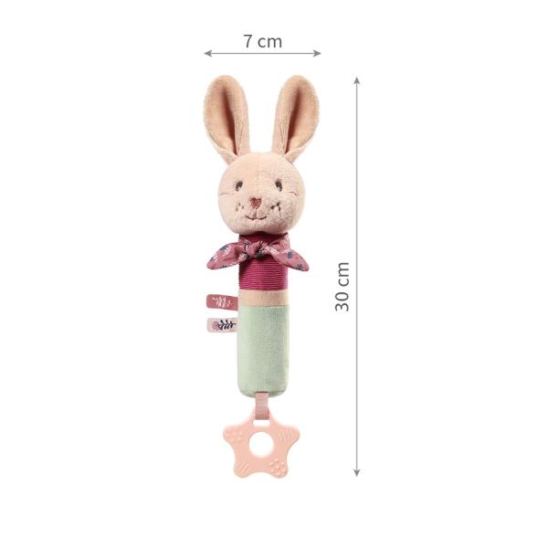 BABYONO Hračka pískací s kousátkem Rabbit Karo 3m+ (obrázek 6)