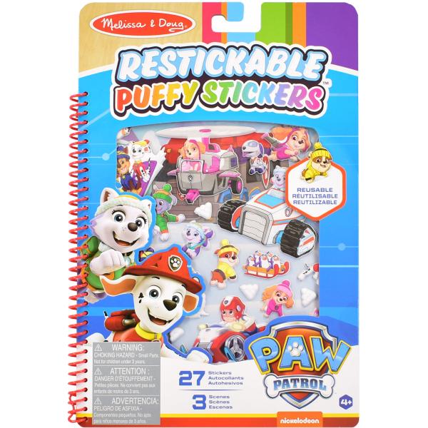 Melissa & Doug - Paw Patrol - Kniha s puffy samolepkami - Jakeova hora