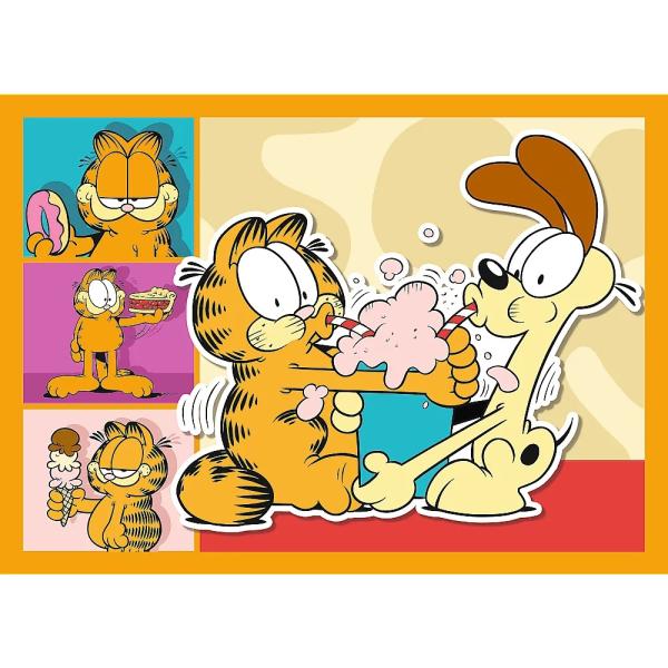 Trefl Puzzle 4v1 Garfield zbožňuje lasagne (obrázek 3)