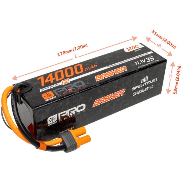 Spektrum Smart G2 Pro LiPo 11.1V 14000mAh 120C IC5 (obrázek 3)