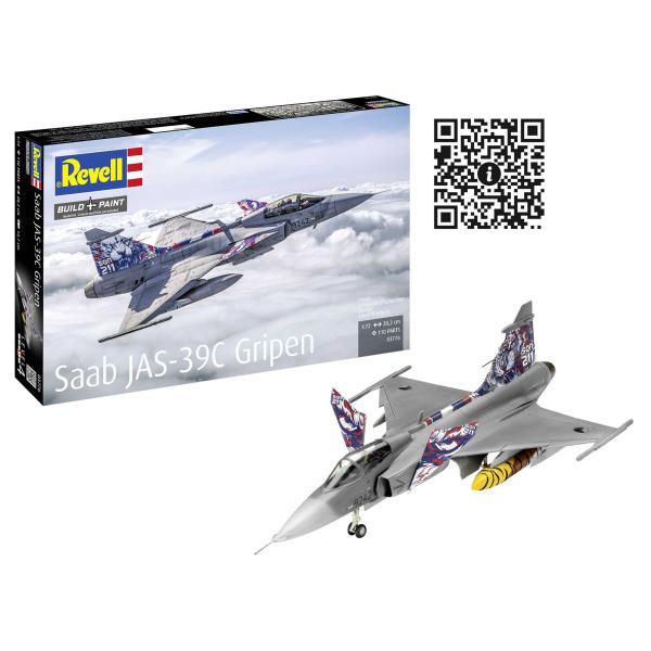Plastic ModelKit letadlo 03776 - Saab JAS-39C Gripen (1:72) (obrázek 6)