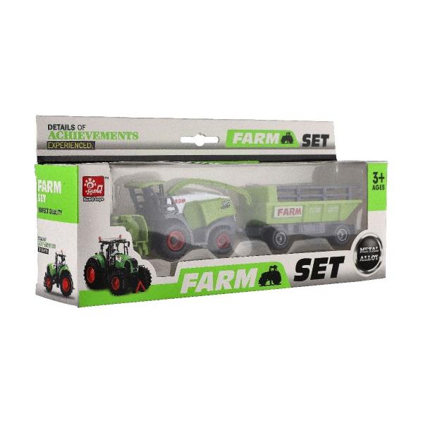 Kombajn/rezačka s vlekom plast 22cm na volný chod