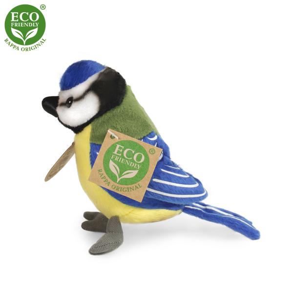 Plyšová sýkorka modřínka 12 cm ECO-FRIENDLY (obrázek 3)