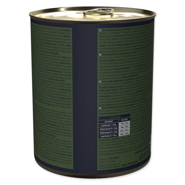 Konzerva Ontario Adult kachní paté s příchutí brusinek800g (obrázek 5)