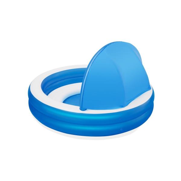 BESTWAY 54337 – Nafukovací bazén s protisluneční střechou Summer Days 241×140 cm, kulatý