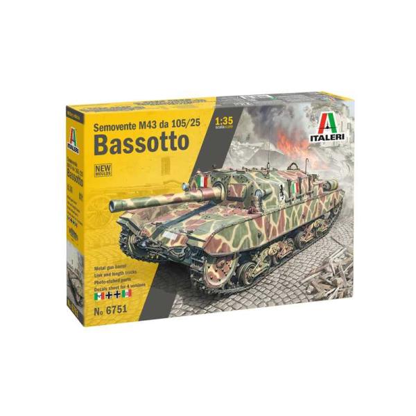 Model Kit military 6751 - Semovente M43 “Bassotto” (1:35)