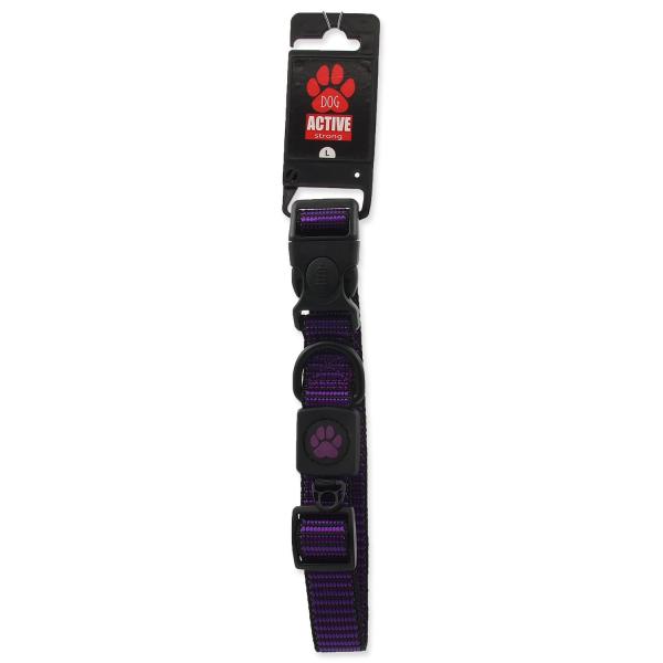 Obojek Active Dog Strong L fialový 2,5x45-68cm (obrázek 3)