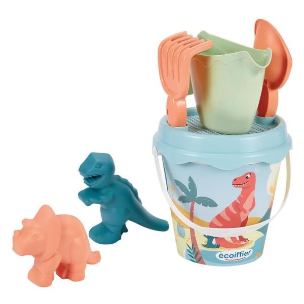 Kbelík Dinosaurus s příslušenstvím a 2 formičky, 17 cm