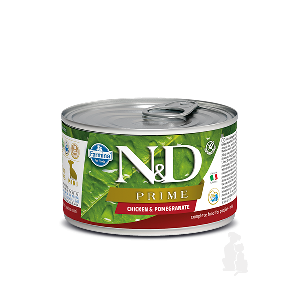 ND Dog konz. Prime Puppy 140g kuře, obilí, jablko