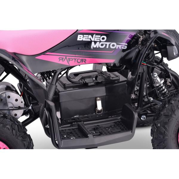 Elektrická čtyřkolka pro děti Beneo Motors Raptor růžová - 800W (obrázek 4)