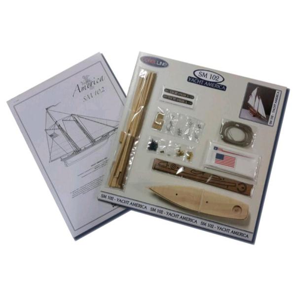 COREL America Yacht 1:155 kit (obrázek 3)