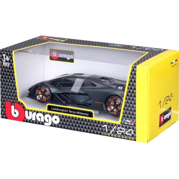 Bburago 1:24 Plus Lamborghini Terzo Millenio Grey (obrázek 11)