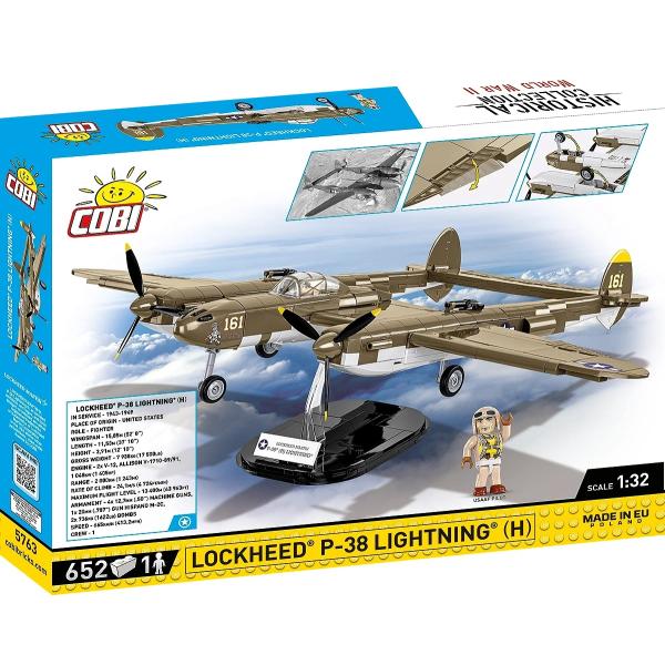 Cobi Americké stíhací-bombardovací letadlo Lockheed P-38 Lightning H COBI 5763 - World (obrázek 4)