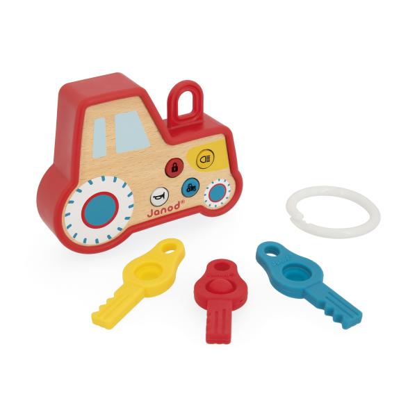 Janod Detský drevený traktor so zvukmi