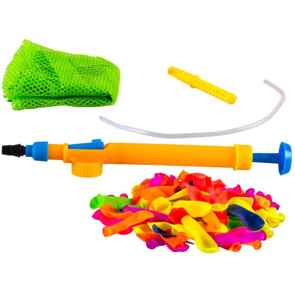 Vodní bomby 120ks s pumpičkou na našroubování na láhev