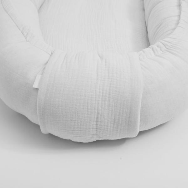 Mušelínové hnízdečko pro miminko New Baby bílá (obrázek 4)