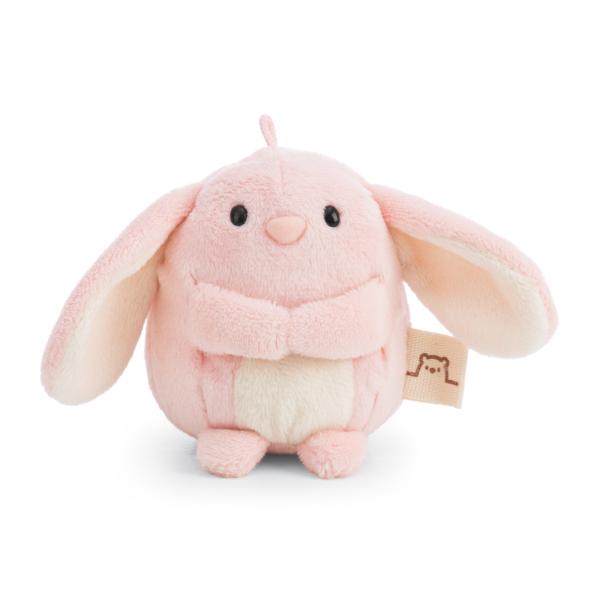 NICI plyš MyMochi Zajíček Pibu 8 cm v kostýmu jahoda se zmrzlinou, set dárkové bal.