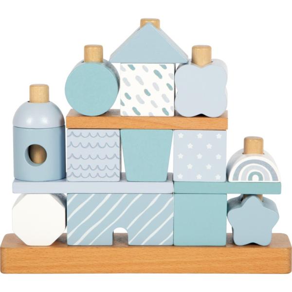 small foot Nasadzovanie na tyč Domček modrý