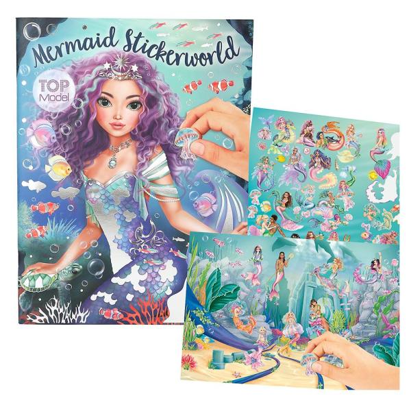 Top model Kreativní sešit Mořská panna 240 samolepek