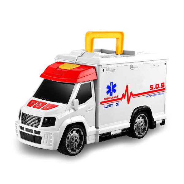 Auto sanitka s efektmi garáž nemocnice 33,5 cm