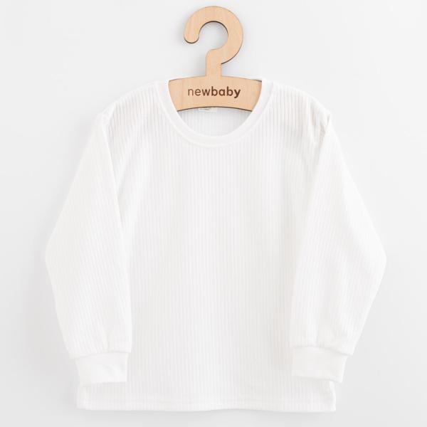 Detske bavlnené tričko s dlhým rukávom New Baby Kindergarten biele 116 (5 - 6 r)