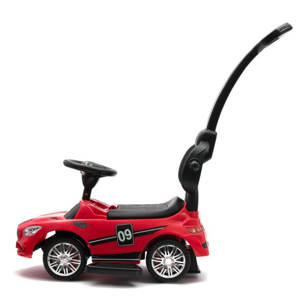 Dětské odrážedlo se zvukem a vodící tyčí Baby Mix RACER červené (obrázek 10)