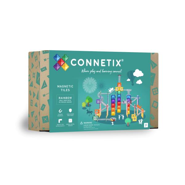 CONNETIX® Rainbow Ball Run Pack magnetická stavebnice 92 ks