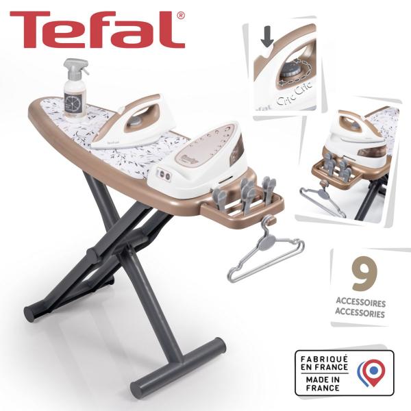 Smoby Tefal Žehlicí prkno a žehlička se základnou