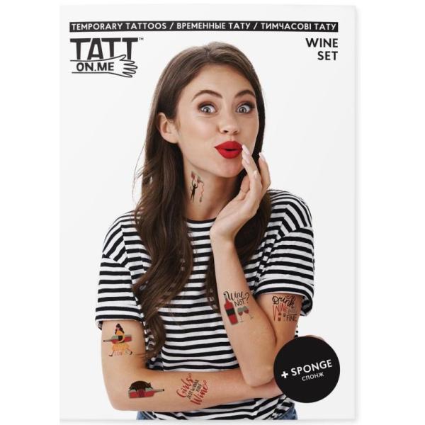 TATTonMe Tetovačky pro ženy Víno sada
