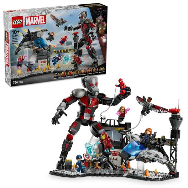 LEGO® Marvel 76314 Batalla de acción - Capitán América: Guerra Civil