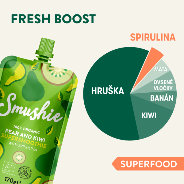 SALVEST Smushie BIO Fresh Boost (170 g) (obrázek 3)