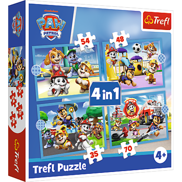 Trefl Puzzle 4v1 Paw Patrol