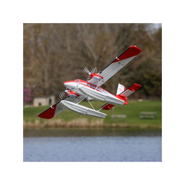 E-flite DHC-6 Twin Otter 1.4m AS3X+ SAFE Select BNF Basic, plováky (obrázek 3)