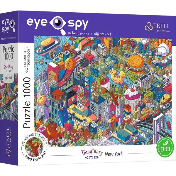 Trefl Puzzle Eye-Spy Sneaky Peekers, New York 1000 dílků