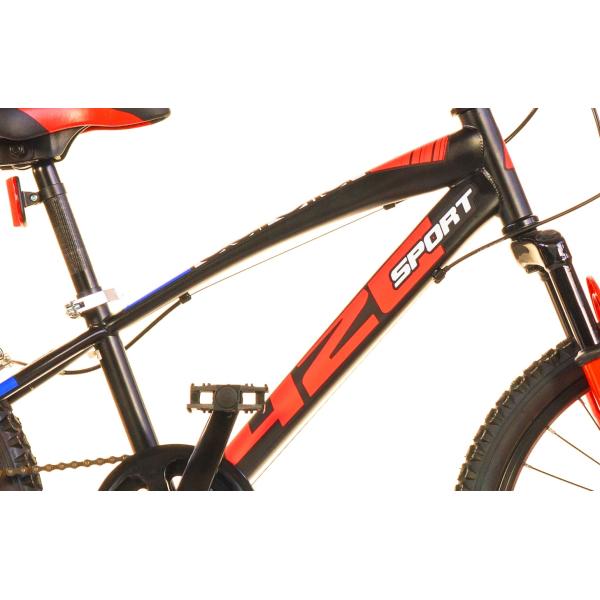 Dino Bikes – Dětské kolo 20″ 420US – AURELIA Sport černý s tlumiči 2022