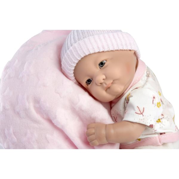 Guca 855 New Born holčička - realistická panenka s celovinylovým tělem - 25 cm (obrázek 3)