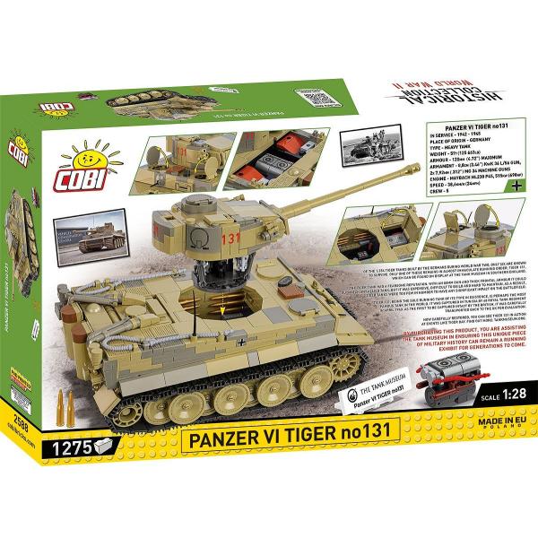 Cobi II WW Panzer VI Tiger č. 131, 1:28, 1275 k (obrázek 3)