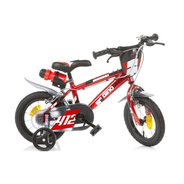 Dino Bikes - Detský bicykel 12" 412US -06 červený