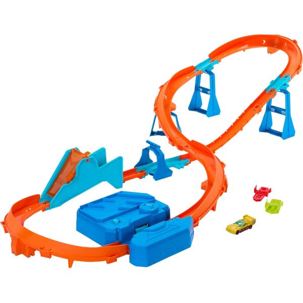Mattel Hot Wheels Track Creator Set con booster