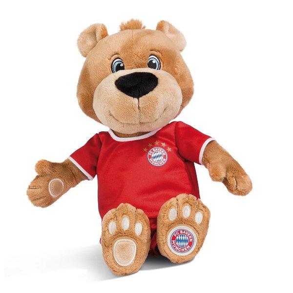 NICI plyš FC BAYERN MÜNCHEN Medvěd Berni 35cm ve fotbalovém dresu, GREEN (obrázek 3)