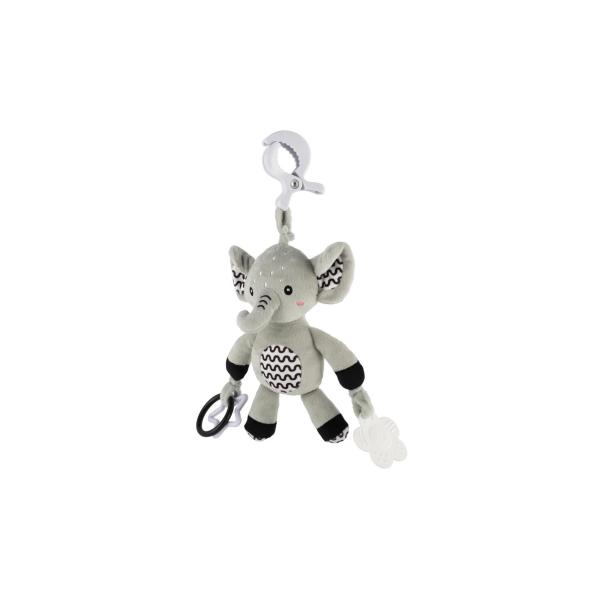 Slon babyted chrastítko plyš 30cm závěs na postýlku/kočárek (obrázek 11)