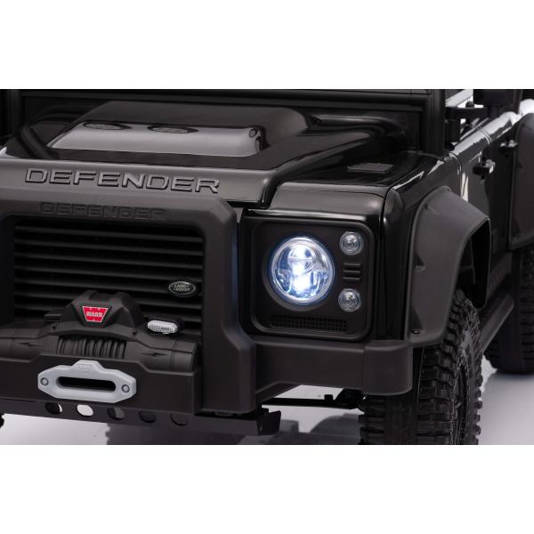 Elektrické autíčko Land Rover Defender 110 SVX 12V, růžové, 4X4 pohon, LED světla, přední