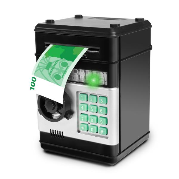 Pokladnička hladový trezor – bankomat na mince i bankovky s PIN kódem