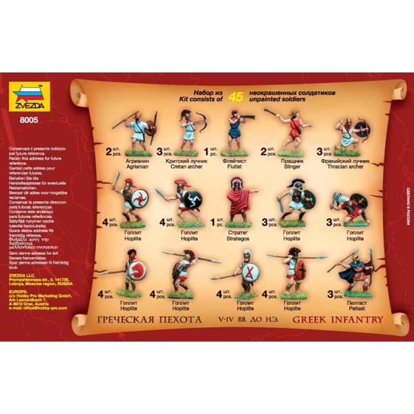 Wargames (AOB) figurky 8005 – Greek Infantry V-IV BC (1:72)